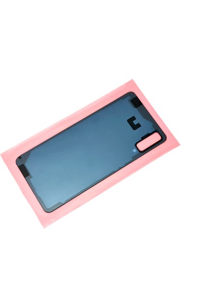 Samsung Galaxy A7 A750 Arka Pil Batarya Kapağı + Pil (Cam) Mavi
