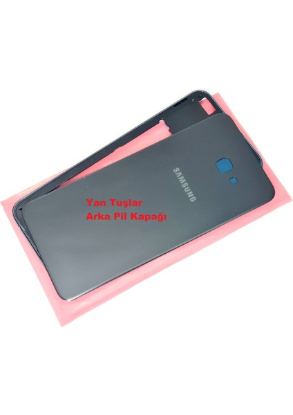 Samsung Galaxy J4 Plus Full Orj Kasa Arka Pil Batarya Kapağı (Tamir Seti) Siyah