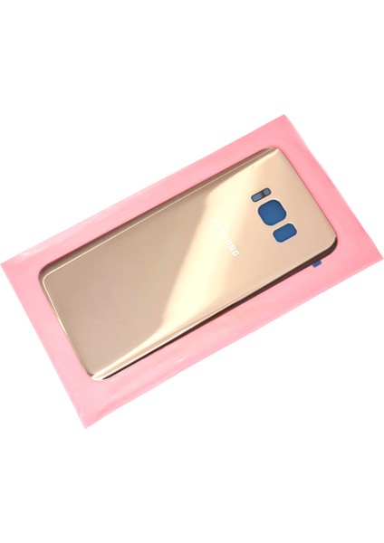 Samsung Galaxy S8 Arka Pil Batarya Kapağı (CAM) GOLD