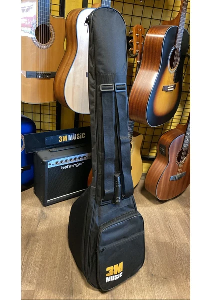 3M Music Saz Kılıfı Bağlama Kılıfı Soft Case Kılıf Kalın Saz Kılıfı KISA SAP KILIF