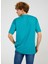Bisiklet Yaka Düz Açık Mavi Erkek T-Shirt TC901010 2