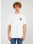 Bisiklet Yaka Baskılı Beyaz Erkek T-Shirt Tc 901710 1