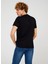 Bisiklet Yaka Baskılı Siyah Erkek T-Shirt TC712810 2