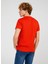 Bisiklet Yaka Baskılı Kırmızı Erkek T-Shirt TC712710 2