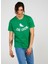 Bisiklet Yaka Baskılı Çimen Erkek T-Shirt TC712510 1