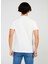 Bisiklet Yaka Baskılı Beyaz Erkek T-Shirt TC711410 2