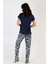 Kadın Yarasa Kol Pijama Takım 4