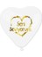 Gold Seni Seviyorum Şeffaf Kalp Balon 100'LÜ 1