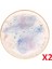 Cosmos Desen Düz Tabak 24CM 2'li 04ALM006667 1