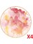 Cosmos Desen Düz Tabak 24CM 4'lü 04ALM006663 1