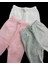 Bebek Patikli Alt Hava Alır Kumaş Düz Renk (3 Lü Paket Pembe-Gri-Beyaz)10 4