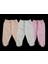 Bebek Patikli Alt Hava Alır Kumaş Düz Renk (3 Lü Paket Beyaz-Somon-Pembe)10 3
