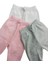 Bebek Patikli Alt Hava Alır Kumaş Düz Renk (3 Lü Paket Pembe-Gri-Beyaz)10 4