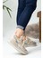 Bej Sneaker Kadın Ayakkabı 2
