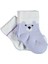 Organik Çorap Soket 2li Happy Bear Lila 1