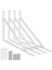 Duvara Monte Çerçeve Braket 4 90 Derece Üçgen Çelik Braket 250MM x 160MM Çerçeve Braket 20 Vidalı Braket Köşe Braket Beyaz (Yurt Dışından) 1