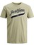 Jack&jones 12199474 Baskı 0 Yaka Kısa Kol Tsıhırt Haki-L 2