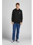 Jack&jones 12205081 Yuvarlak Armalı Kapsonlu Ip Baglamalı Kanguru Cep Sweat Siyah-M 3