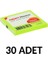 30 Adet Postit 75MM X75MM Yapışkanlı Kağıt 80 Yaprak Yeşil 1