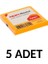 5 Adet Postit 75MM X75MM Yapışkanlı Kağıt 80 Yaprak Turuncu 1