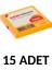 15 Adet Postit 75MM X75MM Yapışkanlı Kağıt 80 Yaprak Turuncu 1