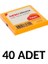 40 Adet Postit 75MM X75MM Yapışkanlı Kağıt 80 Yaprak Turuncu 1