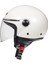 Square Gloss Pearl Motosiklet Kaskı Beyaz SYM0018 1