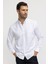 Klasik Fit Uzun Kol Oxford Doku Yaka Düğmeli Cepli Nakışlı Erkek Gömlek 1