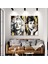 Gold Detaylı Audrey Hepburn ve Marlyn Monroe Ikili Kombin 2 Li Set Kanvas Tablo 1