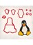 Linux Penguen Detay Kurabiye Kalıp Seti 9’lu 1