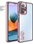 Xiaomi Redmi Note 10S Kılıf Zebana Glint Silikon Kılıf Rose Gold 1