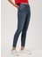 Orta Bel Dar Paça Skinny Fit Kadın Denim Pantolon 232 Lcf 121005 Jamy Blue Bleach 4