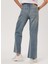 Yüksek Bel Geniş Paça Straight Kadın Denim Pantolon 232 Lcf 121022 Sandy Blue Lıght 4