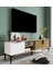 Tarz Raflı 180 cm Metal Kulp Tv Ünitesi (Sepet - Beyaz) DUBLIN001 1