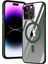 Apple iPhone 12 Pro Max Kılıf Standlı Magsafe Manyetik Kablosuz Şarj Uyumlu Renkli Şeffaf Kapak 1