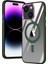Apple iPhone 14 Plus Kılıf Standlı Magsafe Wireles Kablosuz Şarj Uyumlu Manyetik Renkli Şeffaf Kapak 1