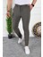 Erkek Kahverengi Slim Fit Keten Pantolon 1