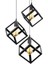 Lila Küp Model Sarkıt 3 Lü Metal Modern Avize 3