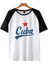 Cuba Baskılı Reglan Kol Beyaz Unisex Oversize T-Shirt10 2