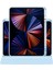 Apple iPad 10.2 (7/8/9.nesil) 2020/2021 Uyumlu 360 Dönebilen Kalem Bölmeli Standlı Kılıf 5