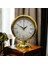 Gold Parlak Metal Ofis Salon Otel Masa Saati B3 2