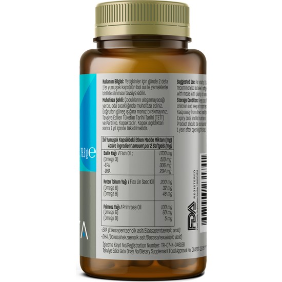 Talya OMEGA 369 İçeren Takviye Edici Gıda Fiyatı