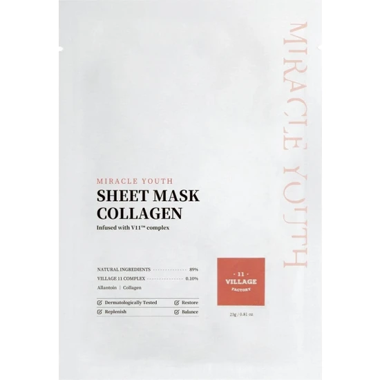 Village 11 Factory Miracle Youth Sheet Mask Collagen