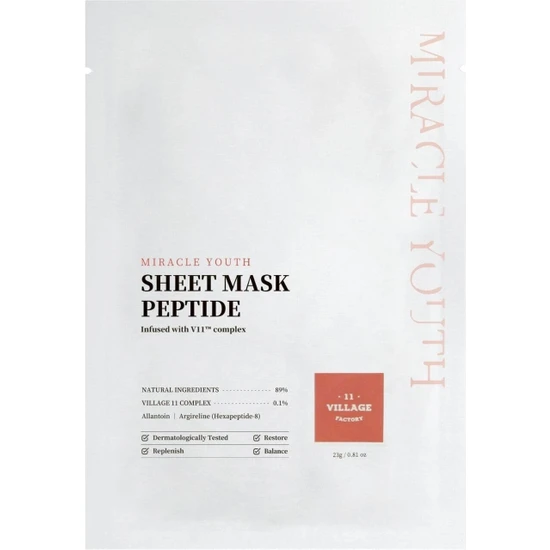 Village 11 Factory Miracle Youth Sheet Mask Peptide
