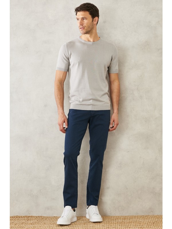 ALTINYILDIZ CLASSICS Erkek Lacivert 360 Derece Her Yöne Esneyen Rahat Slim Fit Pantolon