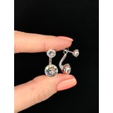Amante Crystal Kr Kristal Taşlı Ikili Küpe 4560