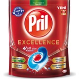 Pril Excellence 4 ü 1 Arada Bulaşık Makinesi Deterjanı 60 Kapsül