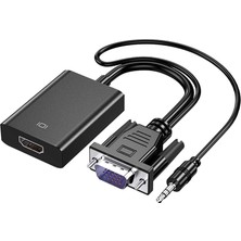 Apera Gn-86 1080P 60hz VGA To HDMI Çevirici Adaptör Ses Kablosu Dahil