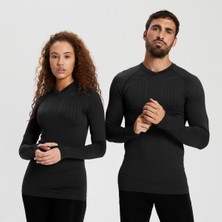 Decathlon Kipsta Yetişkin Uzun Kollu Termal Içlik - Siyah - Keepdry 500