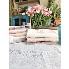Z&n Style Bukle Jakarlı Çeyizlik 30X50 Cm. 4'lü Mutfak ve El Havlu Seti (Özel Hediyelik Ambalajında)